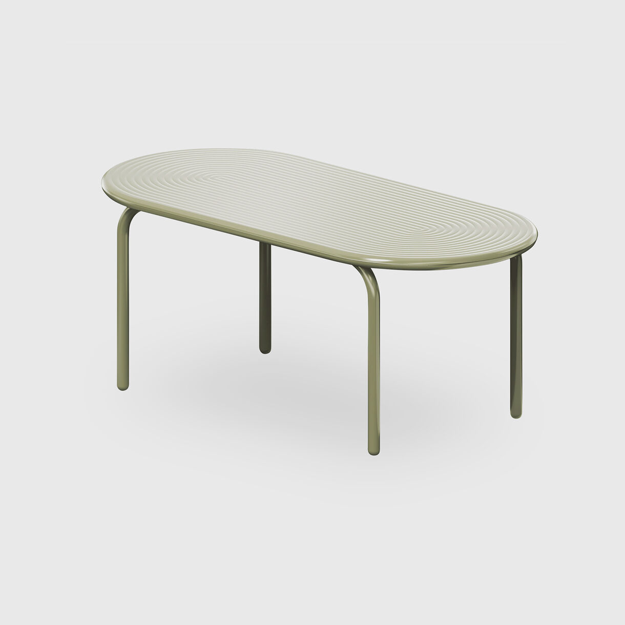Groove Table, Moss